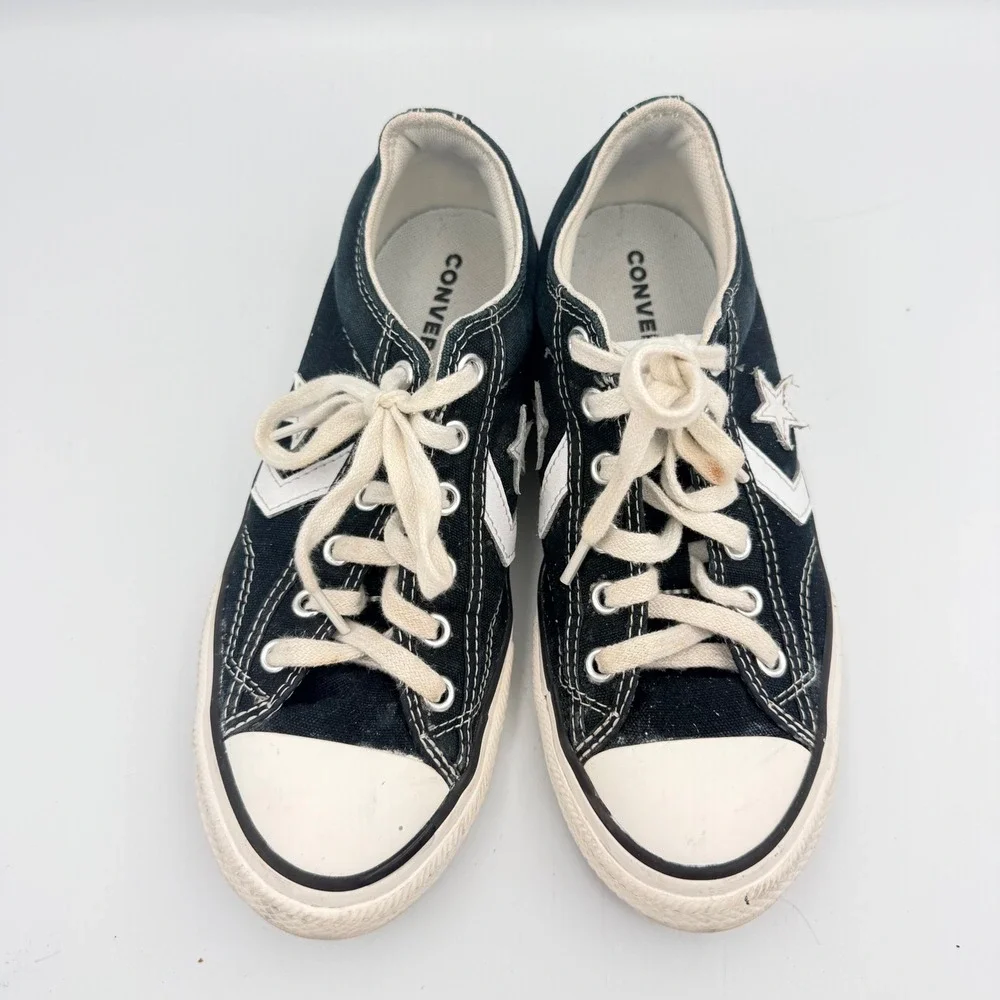 Converse Star Player Navy Blue Canvas Low Top Kids Sneakers A05219F Size 3.5Y